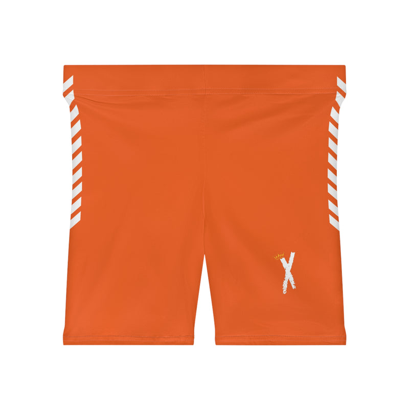 X 1.0 Women’s Biker Shorts (Orange)