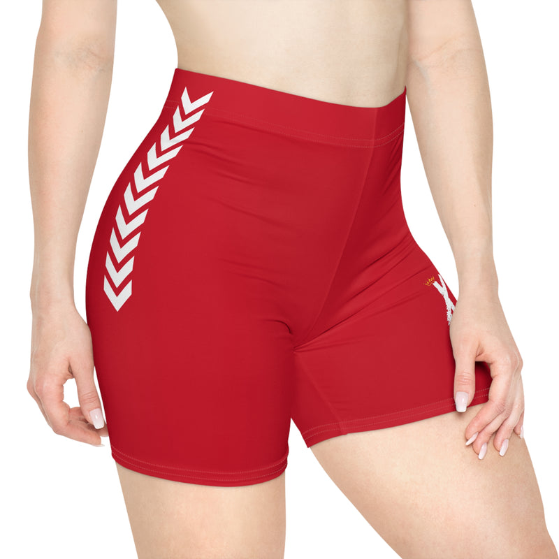 X 1.0 Women’s Biker Shorts (Red)