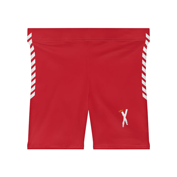 X 1.0 Women’s Biker Shorts (Red)